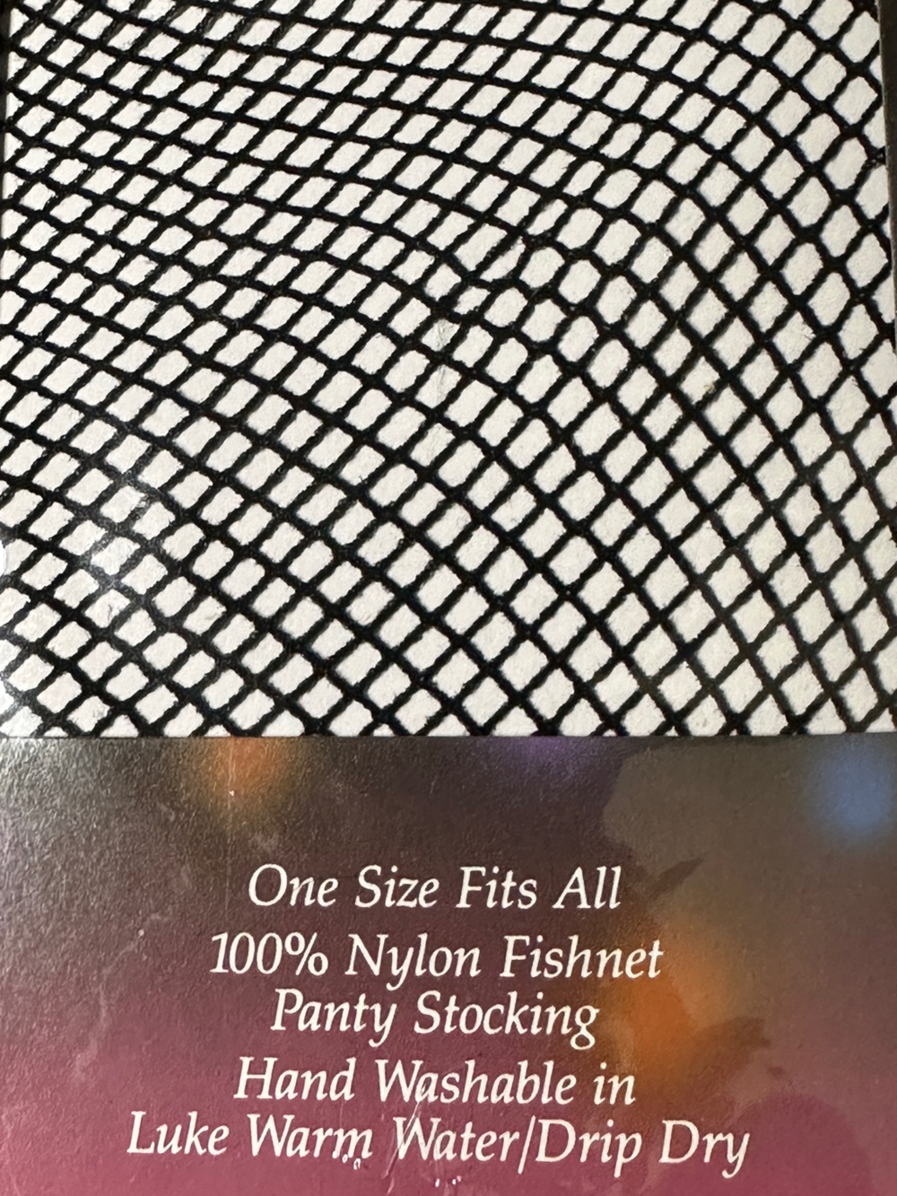 NEW Black Fishnet Pantyhose - One Size Fishnet Stockings